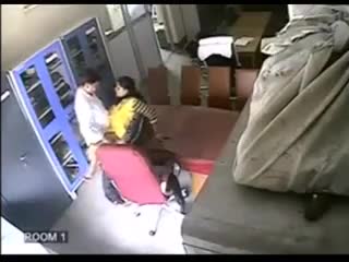fuck on the table. recording from a surveillance camera.